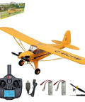 A160 J3 Brushless RC Plane With 5CH 3D/6G Modes, Lightweight EPP Stunt Glider, yellow with detachable wing, 2.4G radio control