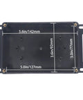 Dimensions of Watertight IP67 Junction Box For DIY Electrical Projects, Tough-As-Nails ABS Plastic Enclosure With Wall Mount Ears