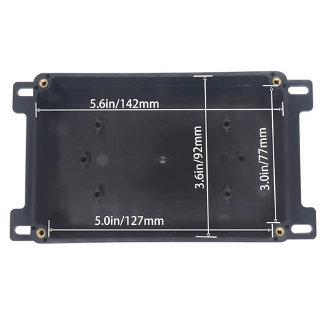 Dimensions of Watertight IP67 Junction Box For DIY Electrical Projects, Tough-As-Nails ABS Plastic Enclosure With Wall Mount Ears