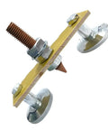 Heavy Duty Double Magnet Head Ground Clamp With N35 Neodymium Base For Fast Welding Setup On Flat Curved Metal Tables Or Poles Without Slippage Ever. Close-up of the clamp structure.