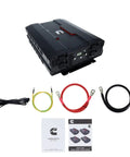 5000 Watts Modified Sine Wave Inverter For Trucks And RVs with cables and manuals displayed