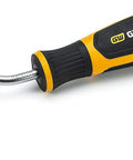 Hook tool from 7 Piece Hook And Pick Tool Set For Auto And Mechanic Work And Engine Bay Access, Rust Resistant Alloy Steel Blades, Ergonomic Tri Lobe Dual Material Handle, Reaches Wiring, Hoses, Springs, Cotter Pins And Small Fasteners.