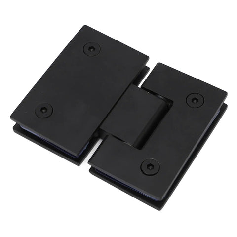 Frameless Stainless Steel Glass Shower Door Hinges Heavy Duty 180 Degree Hinge For Five Sixteenths To One Half Inch Thick Doors