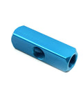 1/2 Inch Air Hose Inline Manifold Block Splitter With 5 Ports And 2 Ways, Pneumatic Air Compressor Fitting, blue aluminum
