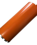6-inch orange aggressive wet-core diamond drill bit for concrete with 1-1/4-7 threaded arbor