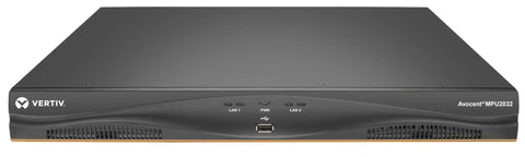 Rock Solid 32 Port KVM Switch Delivers Smooth Remote Server Control And Dual AC Power Backup For Heavy Duty Data Centers Plus TAA Approved Smart Card Reader Security, front view.