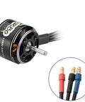D2826EVO RC Brushless Motor 930KV 1000KV 1450KV 2200KV For UAV Quadcopter Multicopter Plane Helicopter DIY Drone Build Spare Part Weight 55.7g Including Wires Ready For FPV Racing Drones And Multirotors. Showing motor with shaft and wires.