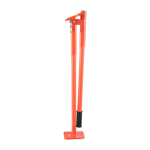 Heavy Duty Beast Steel T Post Puller For Round Posts And Sign Posts, Labor Saving Lever Design, Handles Up To 661 Pounds, Built To Remove Deep Set Wood Posts And Tough Metal Stakes, Tree Stumps, Lifting Chain Not Included, orange steel puller