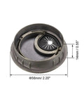 Darn Sturdy Zinc Alloy Cable Hole Covers 2 Inch Mounting Hole Bronze Tone Desk Wire Grommets 4 Pack shown from top angle.