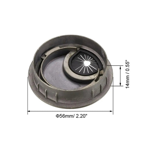 Darn Sturdy Zinc Alloy Cable Hole Covers 2 Inch Mounting Hole Bronze Tone Desk Wire Grommets 4 Pack shown from top angle.