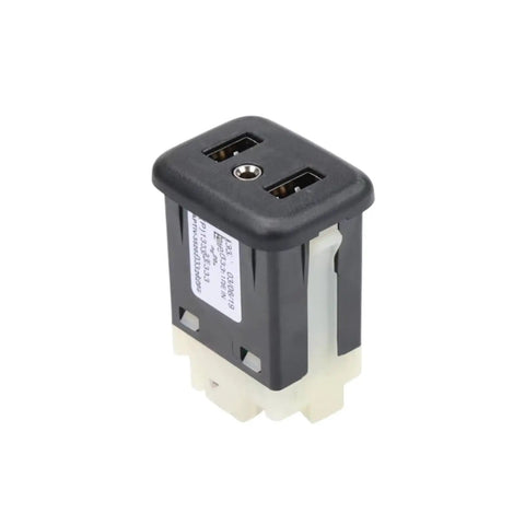 Smooth Install Usb Aux Charging Socket Connector For Chevrolet Bolt Ev Trax Sonic Models Featuring Rock Solid Abs Housing, black and white design.