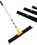 Drywall Skimming Blade Set With Extension Handle For Quick Mud Work, 10, 24, 32 Inch Blades, Aluminum Alloy Body