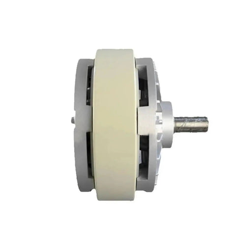Side view of Magnetic Powder Brake FZ50A1 5Kg Single Axis Beefy Alloy Frame With Smooth Start And Stop Low Shock Connection Rock Solid Heat Dissipation