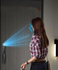 Slick New Smart Entrance Lock With Rapid Fingerprint Access And Solid Password Shield Featuring Wide Angle 3D Face Tracking Remote Video Intercom And Bright Indoor Panel For Tight Home Security Setup with face recognition.