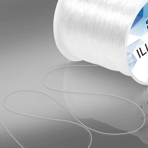 Clear Monofilament Fishing Line 0.3mm 131 Yards Nylon String Cord, Ultra Strong and Flexible Fishing Wire on spool