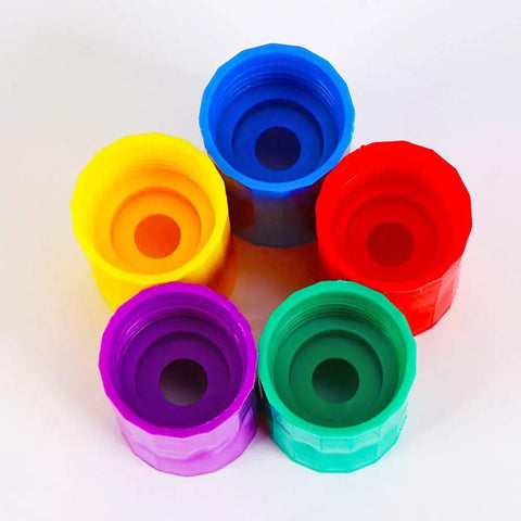 Colorful 5-piece Plastic Tornado Bottle Connectors Cyclone Vortex Kit For Students Ideal For Science Experiments Hands On