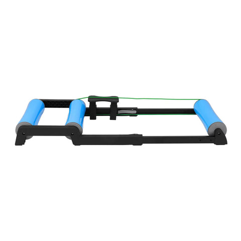 Whisper Quiet Cycling Trainer Platform With Anti Slip Foldable Aluminum Roller for Detachable Racing, front view