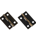 Rotating Concealed Hinge Set For Cabinets And Drawers, 10 Pack, 24x16mm Butt Hinges Bronze Gold Decorative Finish
