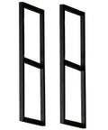 Rock Solid Heavy Duty Ceiling Mount Floating Shelf Brackets With Reinforced Double Layer Steel Support And Quick Install Hardware For Kitchen Living Room Home Decor, black steel brackets.
