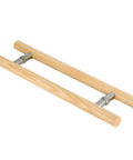 Customizable Wooden Front Door Pull Handle With Sliding Hardware For Home, School, Office, Hotel Use Style 1 150 Cm 59 In Length