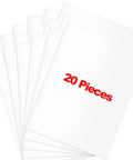 White Self-Adhesive Vinyl Siding Patch Kit With 20 Patches For Quick Patch Ups On Cracks, Holes, Or Blemishes On Vinyl Siding Or Fences