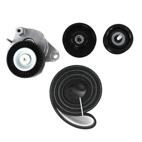 Must-Have Drive Belt Tensioner Pulley Kit A2722000270 That Totally Fits Your Benz C300, C350, E350, And E550 For Smooth Operation And Reliable Performance On The Road. black engine drive belt tensioner pulley kit for Benz