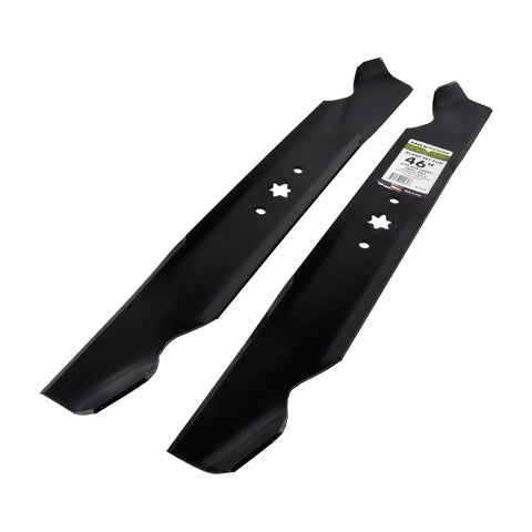 Beefed Up 2 Blade Replacement Set For 46 Inch Cut MTD Cub Cadet Troy Bilt Lawn Mowers Replaces OEM Numbers 942 04244