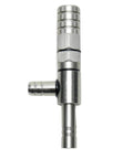 Rugged Stainless Steel Water Aspirator Vacuum Pump For Lab Hydro Suction Filter with 16mm inlet and 10mm outlets.