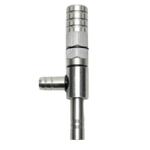 Rugged Stainless Steel Water Aspirator Vacuum Pump For Lab Hydro Suction Filter with 16mm inlet and 10mm outlets.