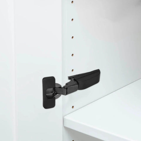 Installed soft close cabinet door hinges for kitchen and wardrobe, concealed replacement hinges with silent damping buffer.