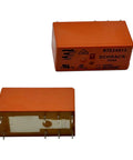 2 Pack 12V DC 8 Pin DPDT Power Relay 8A General Purpose PCB Relay, top view and bottom view showing pins and coil voltage markings.