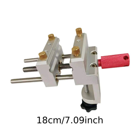Compact Aluminum Bench Vise With Rotating Base, Precision Machined Jewelry Clamp For Metalworking, 18cm size shown