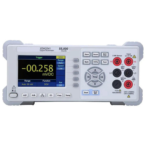 Rugged Desktop Digital Multimeter True RMS 55000 Counts For AC And DC Current, Voltage And Capacitance Testing, 3.7 Inch Screen
