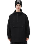 Unisex Ski Hoodie Anorak Pullover Jacket Baggy Fit Dope Waterproof Windproof Insulated Snow Gear for Men and Women