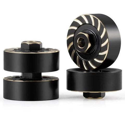 Beefy Brass RC Wheel Weights Set 68g Each 4 Piece Upgrade Kit For 1 By 18 Scale TRX4M Bronco Defender K10 F150 RC Crawlers
