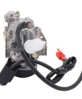 GY6 50Cc Carburetor Big Bore 18Mm for 139QMB 139QMA engines for Taotao scooters, close-up view with 2-pin choke and 35mm filter mount.