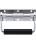 Spring Loaded Surface Mount Handle In Steel With Padded Rubber Grip For Heavy Duty Lifting, Retracts When Not In Use, Small Size 1 Pack