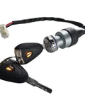 Ignition Starter Switch Assembly For 48V Golf Carts Replacement Fits Edison And Advanced EV Models And I20 I20U I20L I40 I40F I40L I60 I60F I60L I80 Plus Gorilla Rides G Series Venom D Series Unique Key Switch Two Position On Off