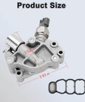Honda VTEC Timing Solenoid Replacement Kit With Gasket, Plug-And-Play Intake And Exhaust VVT Solenoid, 3.54x3.93 inches
