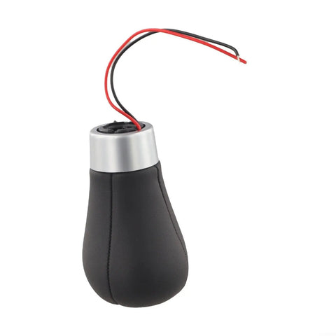 Stylish Red LED 6-Speed Gear Shift Knob For BMW E30 E36 E46 E60 E90 With Cool Glowing Light, ABS Handle For Smooth Manual Shifting And Easy Car Interior Upgrades Tonight, black ABS with red/black wires