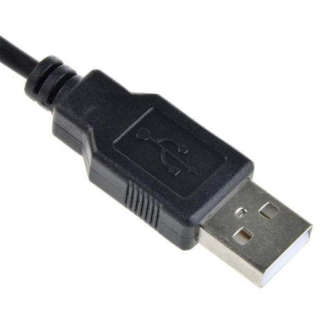 Close-up of USB Power Charger Cable Cord Compatible With FLIR I3 I5 I7 Thermal Imaging Infrared Camera For Field Work On The Go