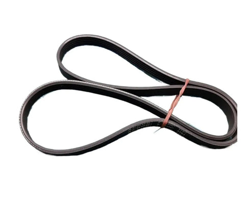 Top Shelf 12 Rib Drive Belt For Planers Treadmills And Embroidery Machines Heavy Duty Rubber Replacement, flexible black rubber belt.