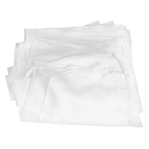 Premium Polyfiber Lint Free Wipers 200 Pack Heavy Duty Clean Room Rags folded stack of smooth, non-shedding dust cleanup cloths.