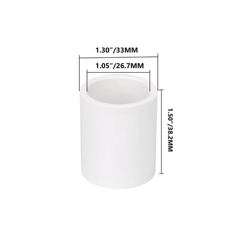 10 Pack 3/4 Inch PVC Pipe Coupling Fittings Socket To Socket Slip Connectors for home or industrial use build grade SCH40