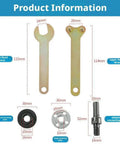 Conversion Angle Grinding Adapter Connecting Rod Kit with wrenches, lock nut, mandrel, in multicolor 2-pack for drills
