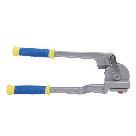Pocreations 180 Degree Manual Pipe Bender Tool 3 In 1 Lever Tube Bender For 1/4 3/8 1/2 Inch OD Copper Aluminum Pipes showing gray and blue design.