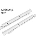 Heavy Duty Drawer Slides Super Quiet Ball Bearing Cabinet Rails Smooth Glide Bulletproof Track System Pro Grade Wood Steel Drawers One Pair 12 inch