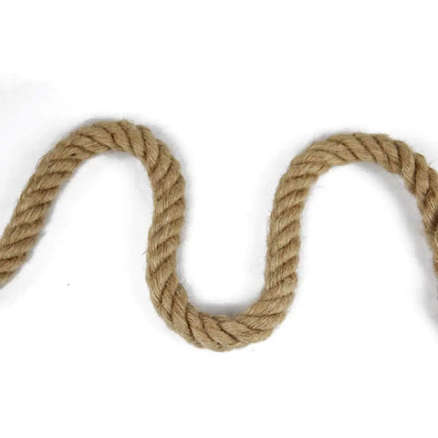 All Purpose Natural Hemp Rope Twisted Half Inch 100 Feet 4 Ply Jute Cord For DIY Crafts Home Decor Landscaping Hanging Swing Ropes