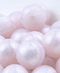 Premium Silicone Beads For Keychain Making And Jewelry Crafting Assorted Sizes With Hella Durable Build Mint Green Craft Beads in pink.