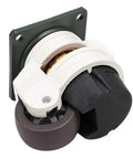 Heavy Duty Leveling Caster Wheels With Retractable NBR Pads For Workbench And Vending Table Adjustable Equipment Feet close-up view.